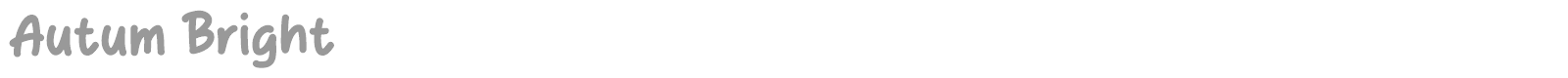 Autum Bright font preview